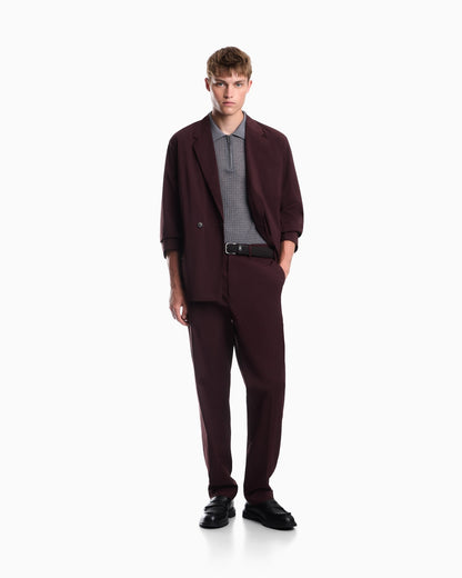 Regular fit blazer in stretch fabric