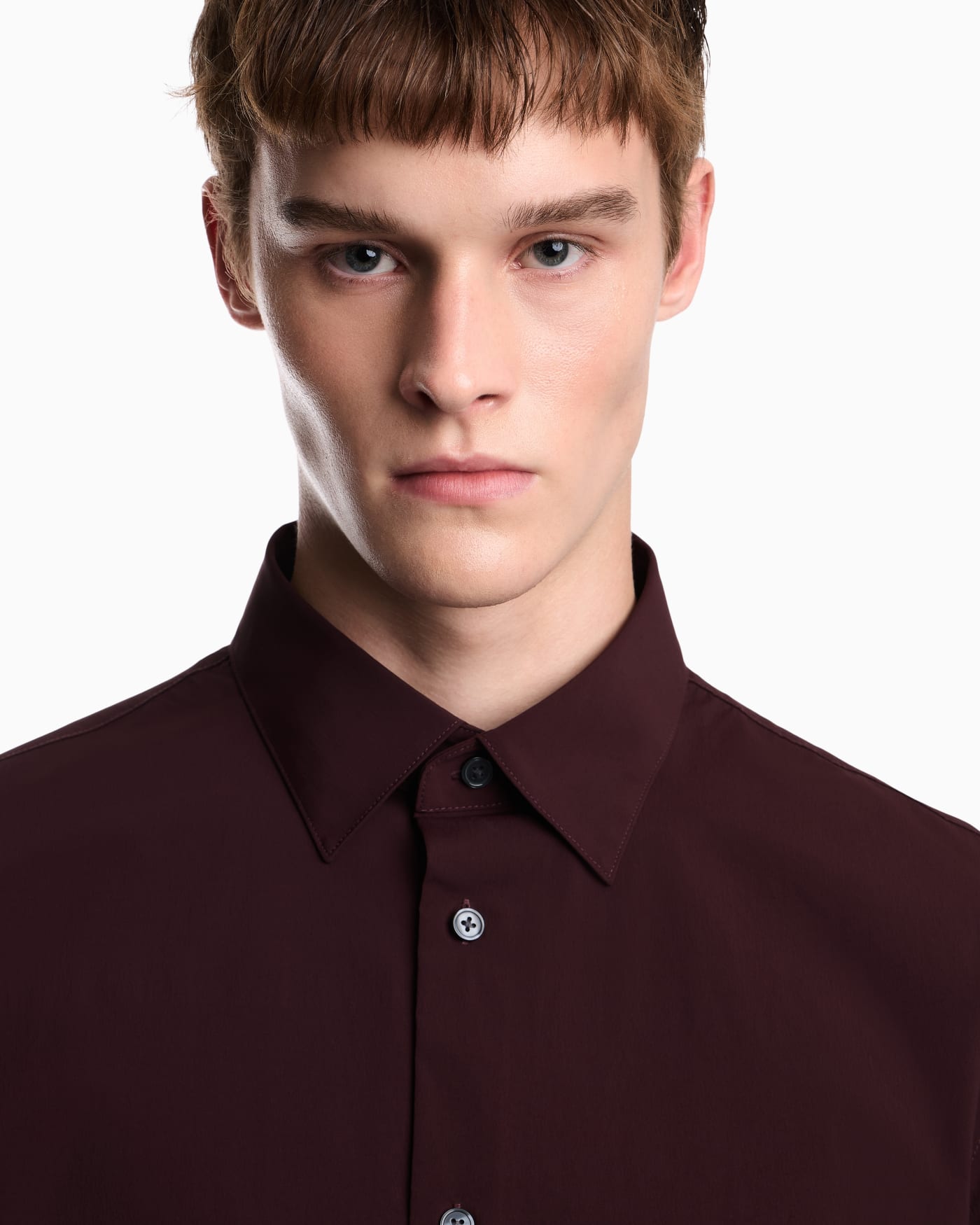 Regular fit shirt in stretch fabric