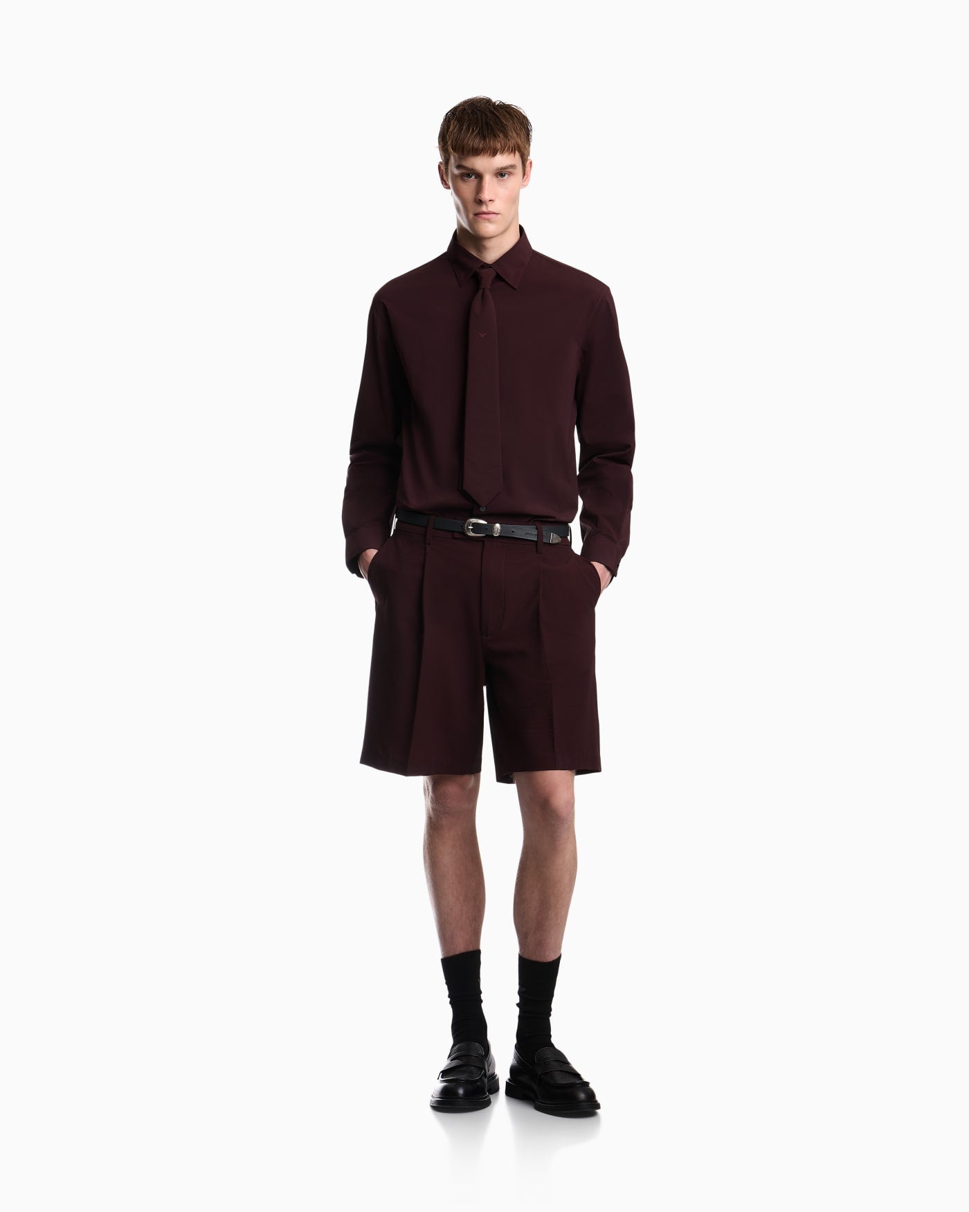 Regular fit shirt in stretch fabric
