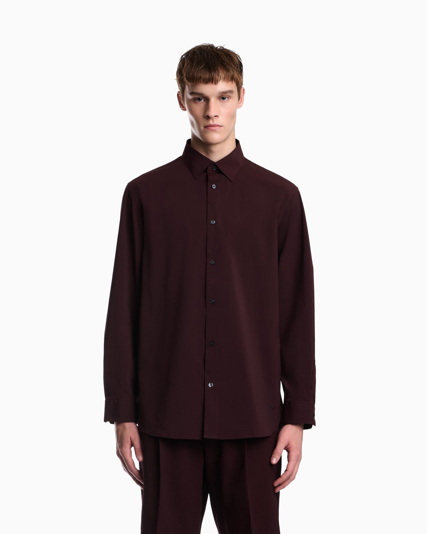 Regular fit shirt in stretch fabric