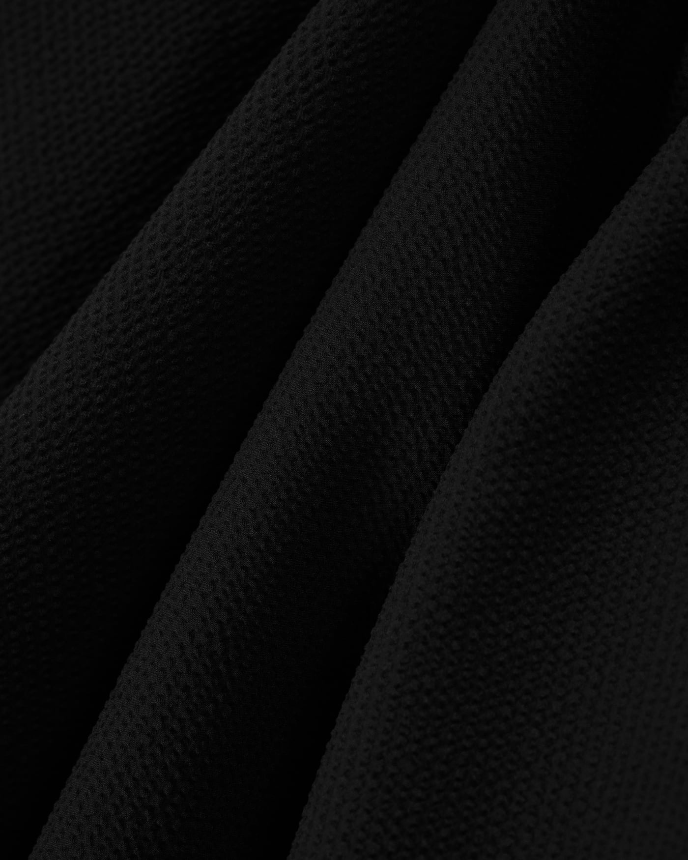 Seersucker shirt with down padding and rib details