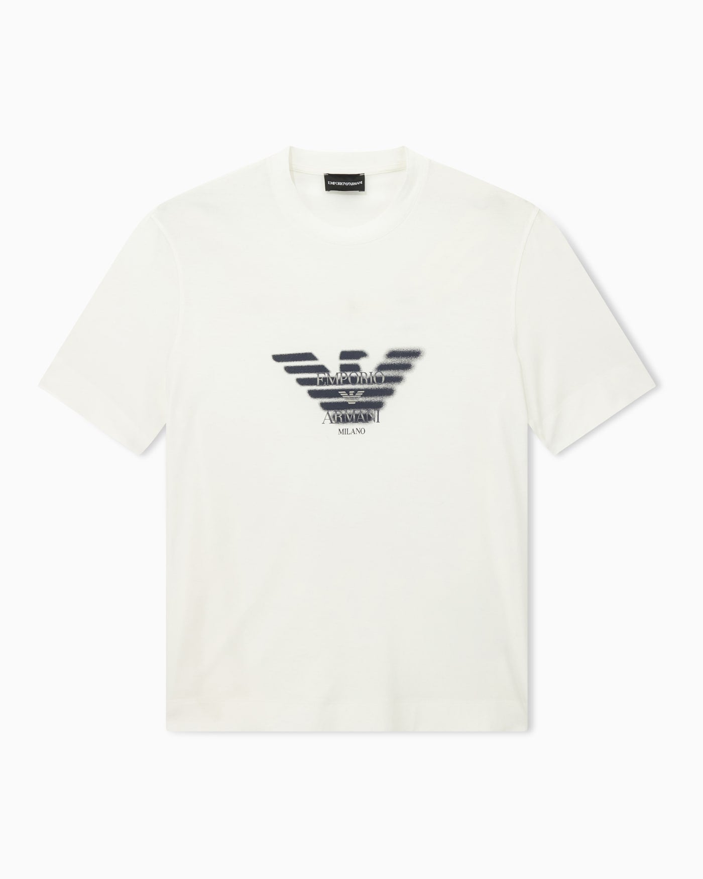 Lyocell blend jersey T-shirt with graffiti eagle logo print