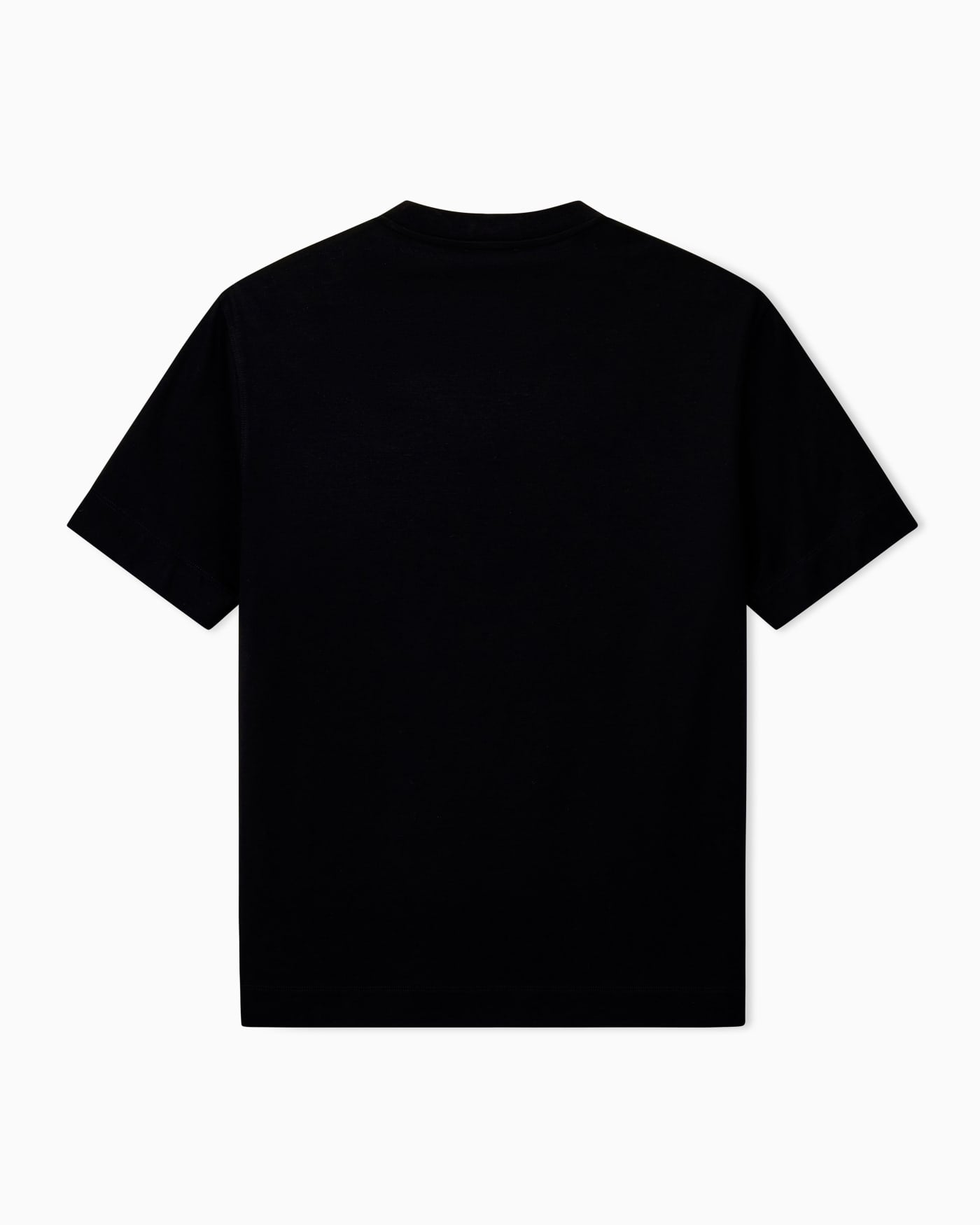 T-shirt in mixed lyocell jersey with maxi flock logo