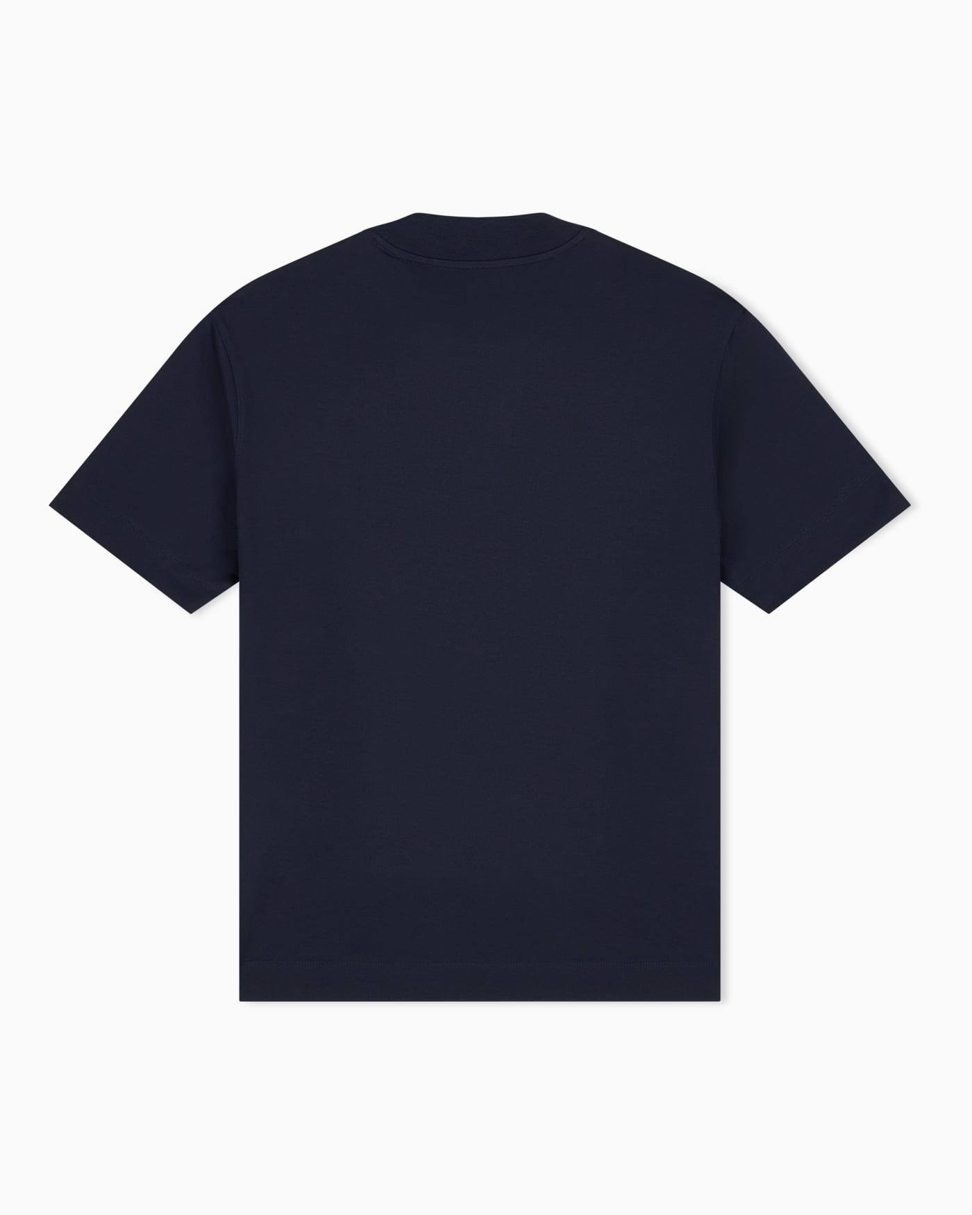 Jersey T-shirt with micro eagle embroidery