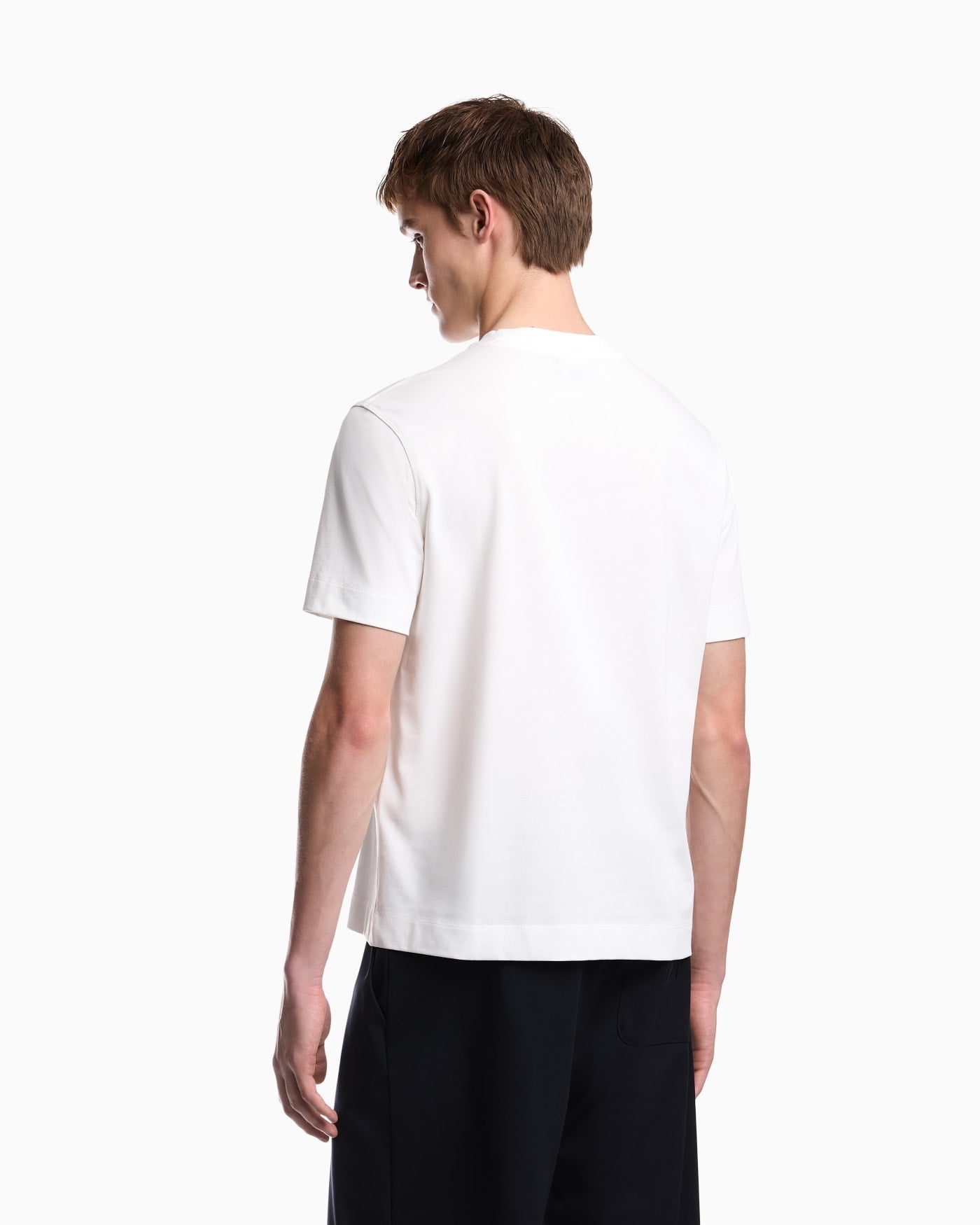 Heavy jersey T-shirt with embroidered logo