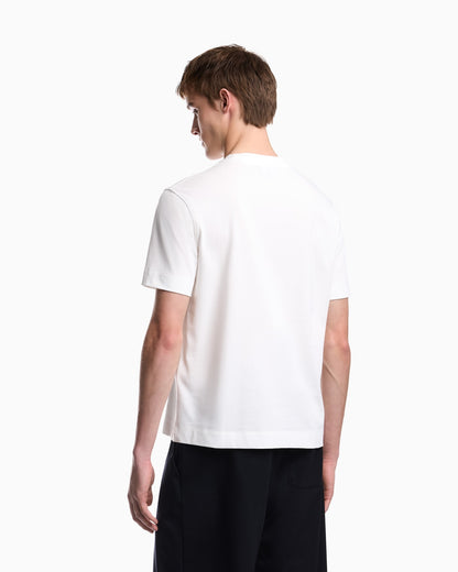 Heavy jersey T-shirt with embroidered logo