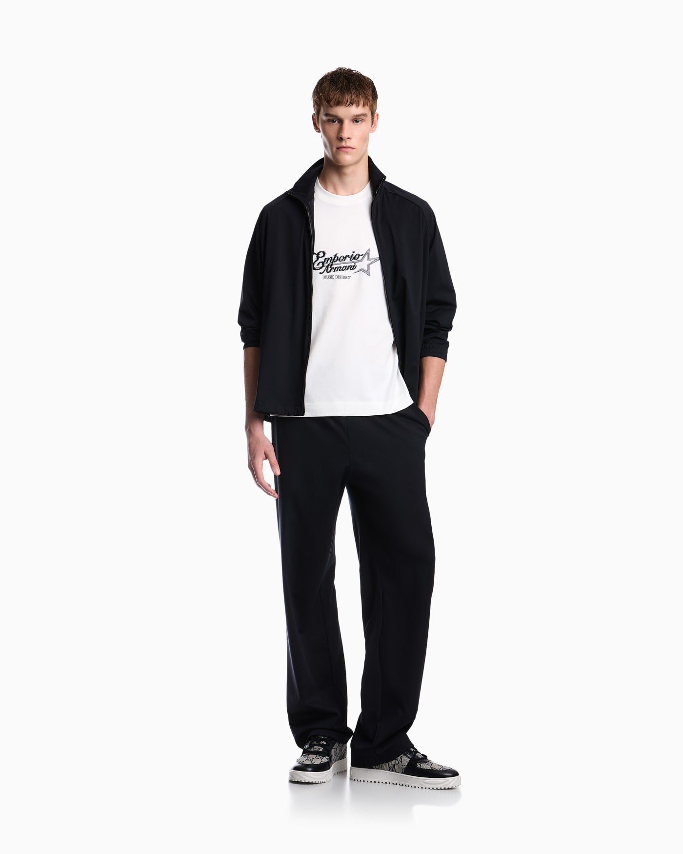 Heavy jersey T-shirt with embroidered logo