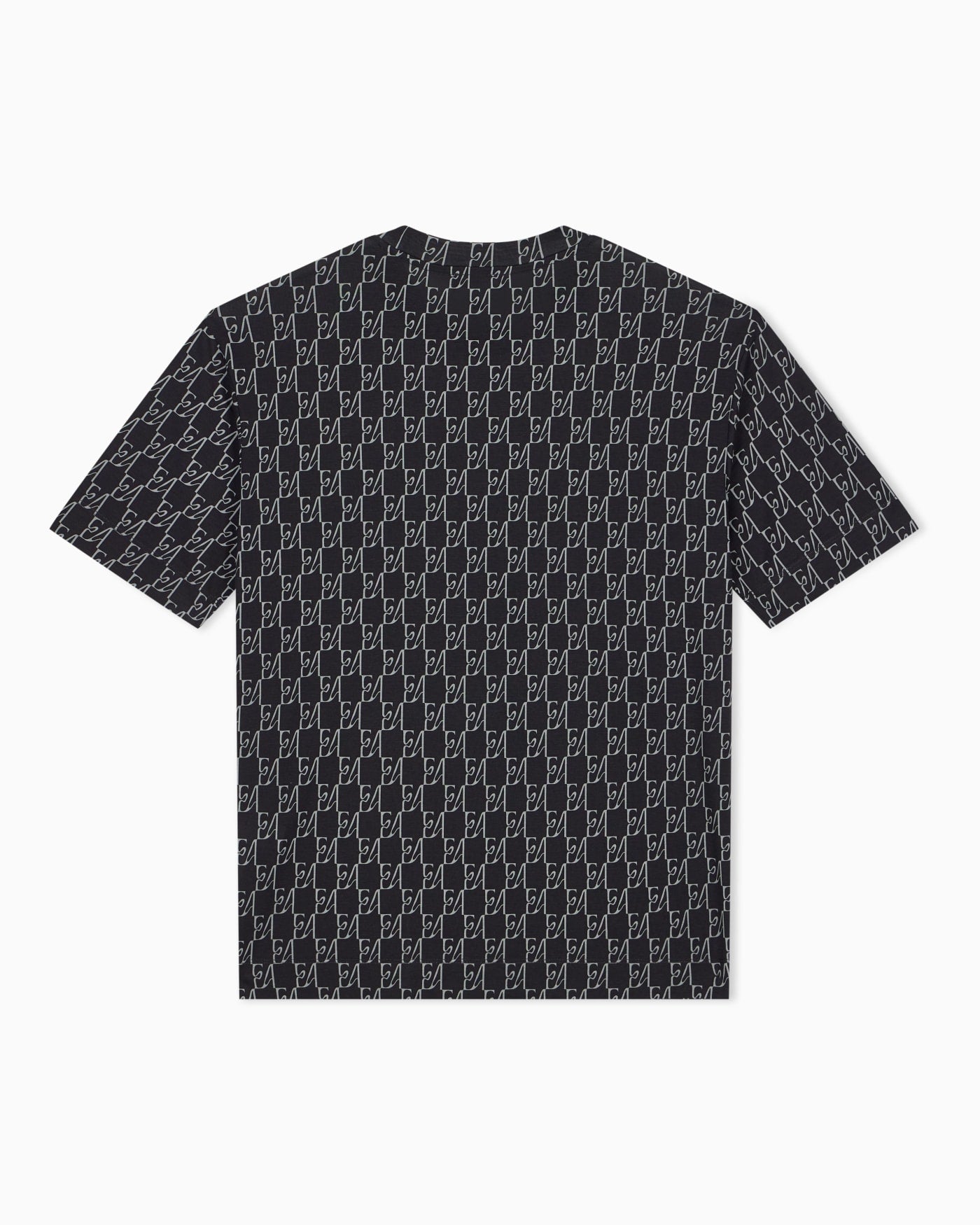 Jersey T-shirt in lyocell blend with all-over logo print
