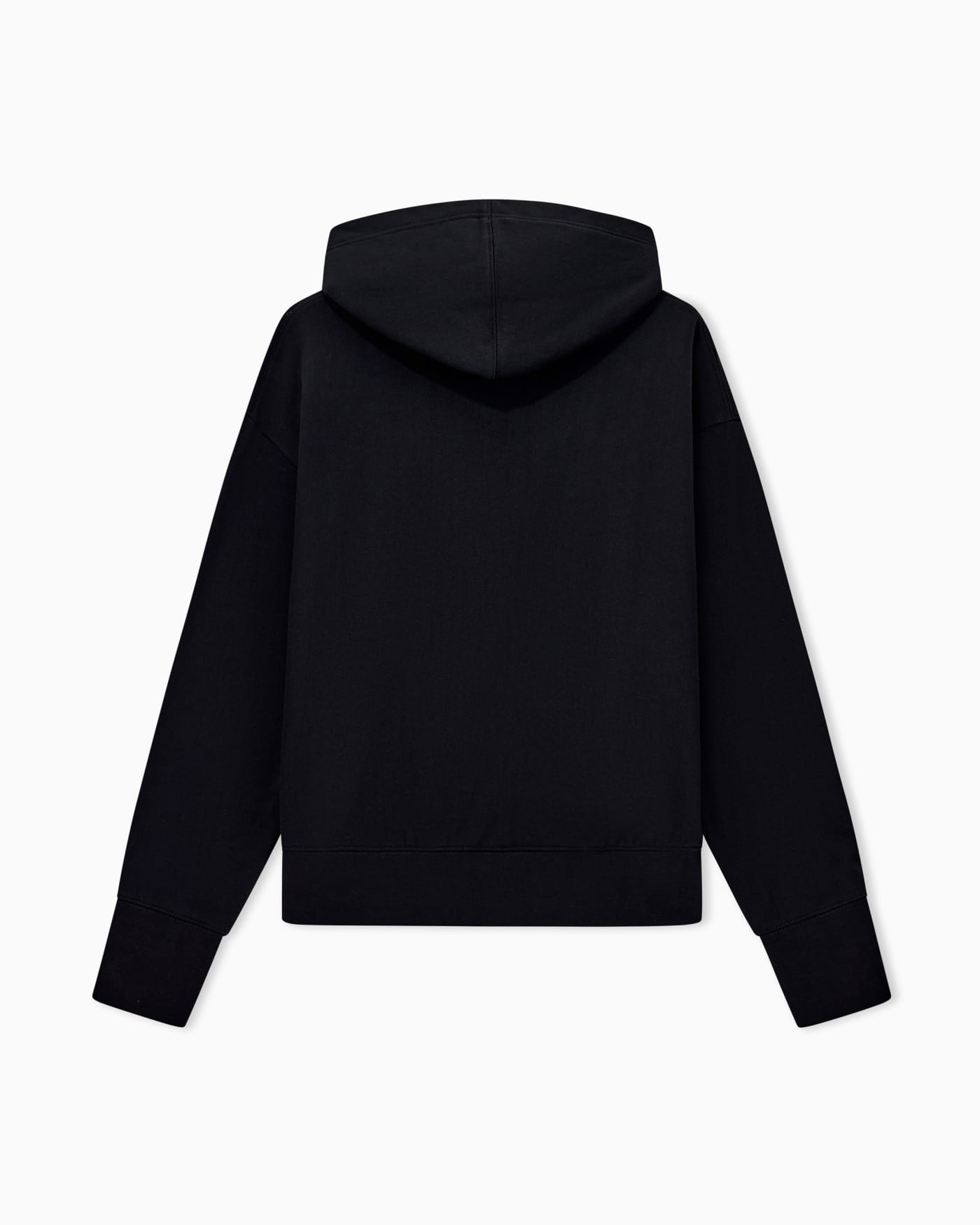 French terry jersey hoodie with oversized ea embroidery
