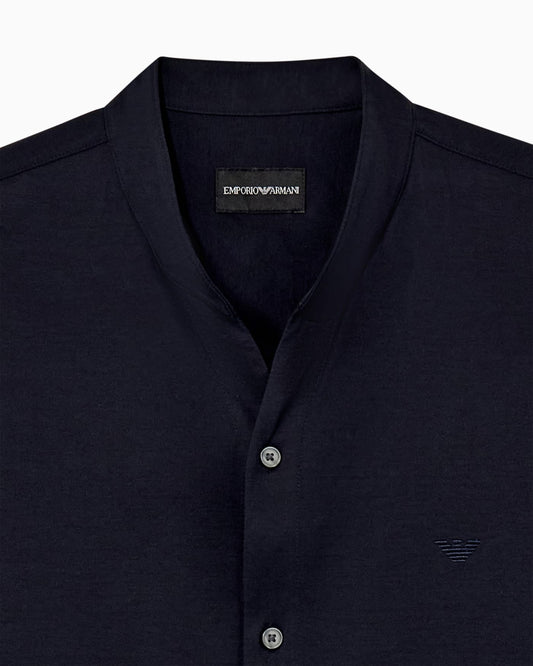 Shirt in cotton jersey with regular fit