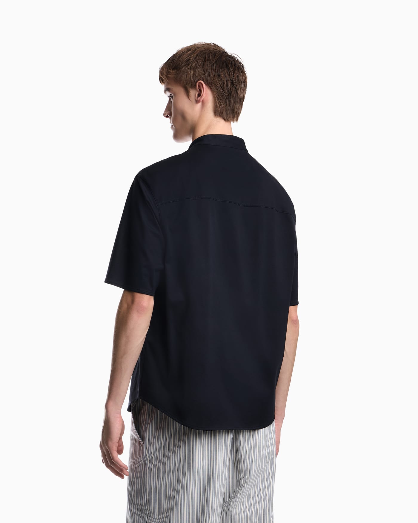 Shirt in cotton jersey with regular fit
