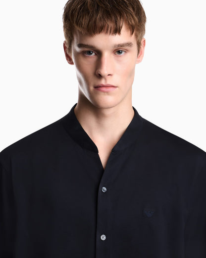 Shirt in cotton jersey with regular fit