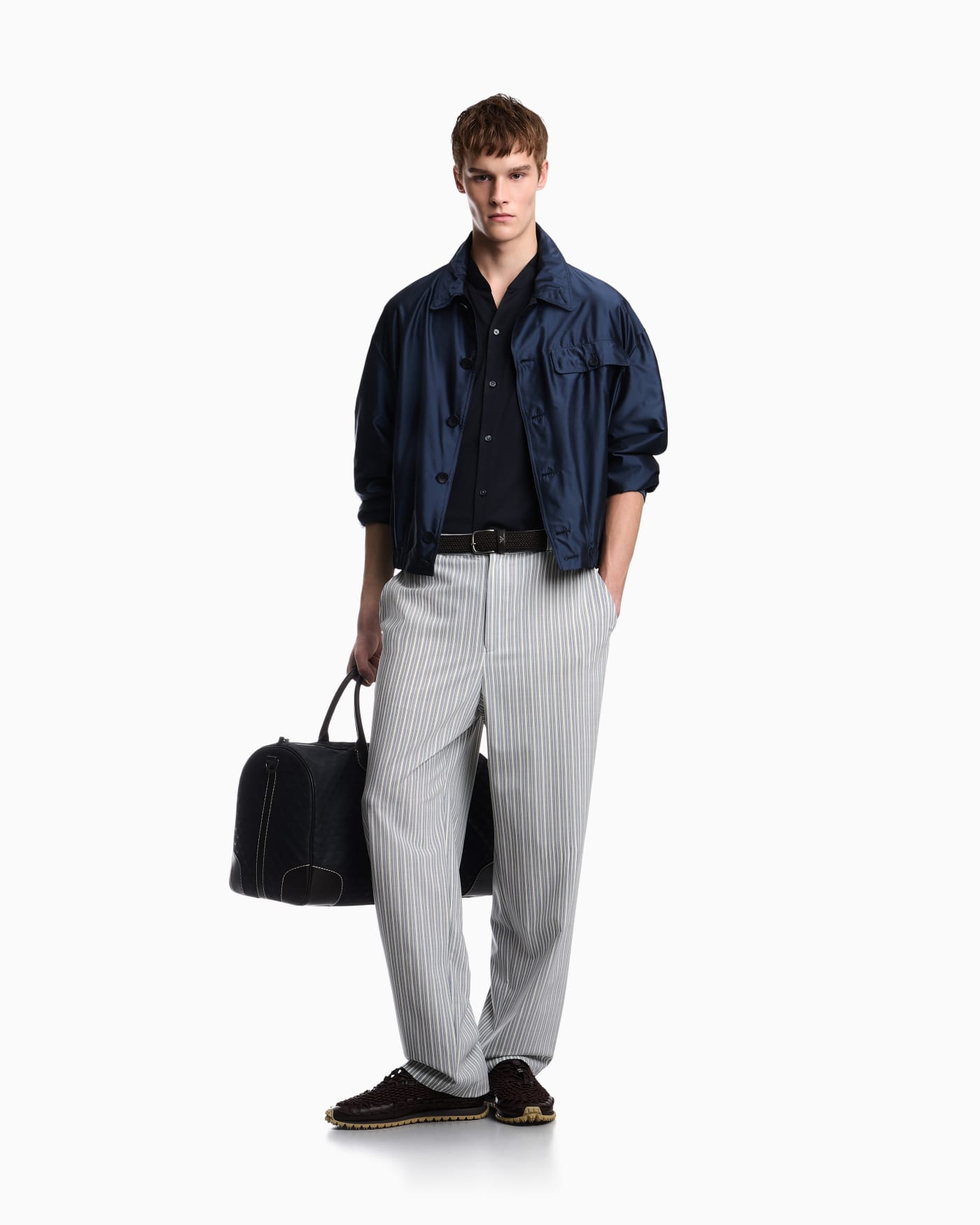 Shirt in cotton jersey with regular fit