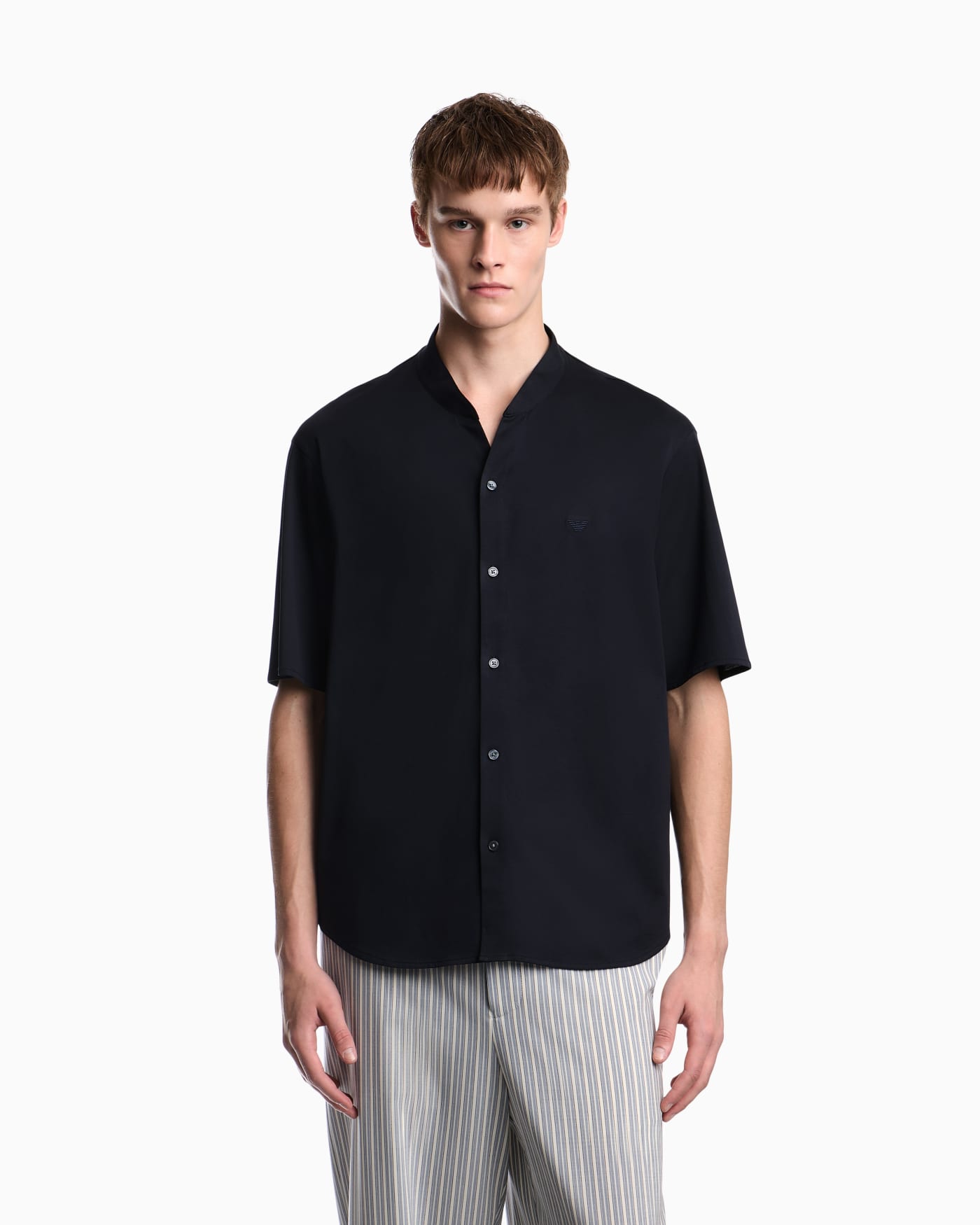Shirt in cotton jersey with regular fit