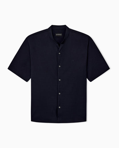 Shirt in cotton jersey with regular fit