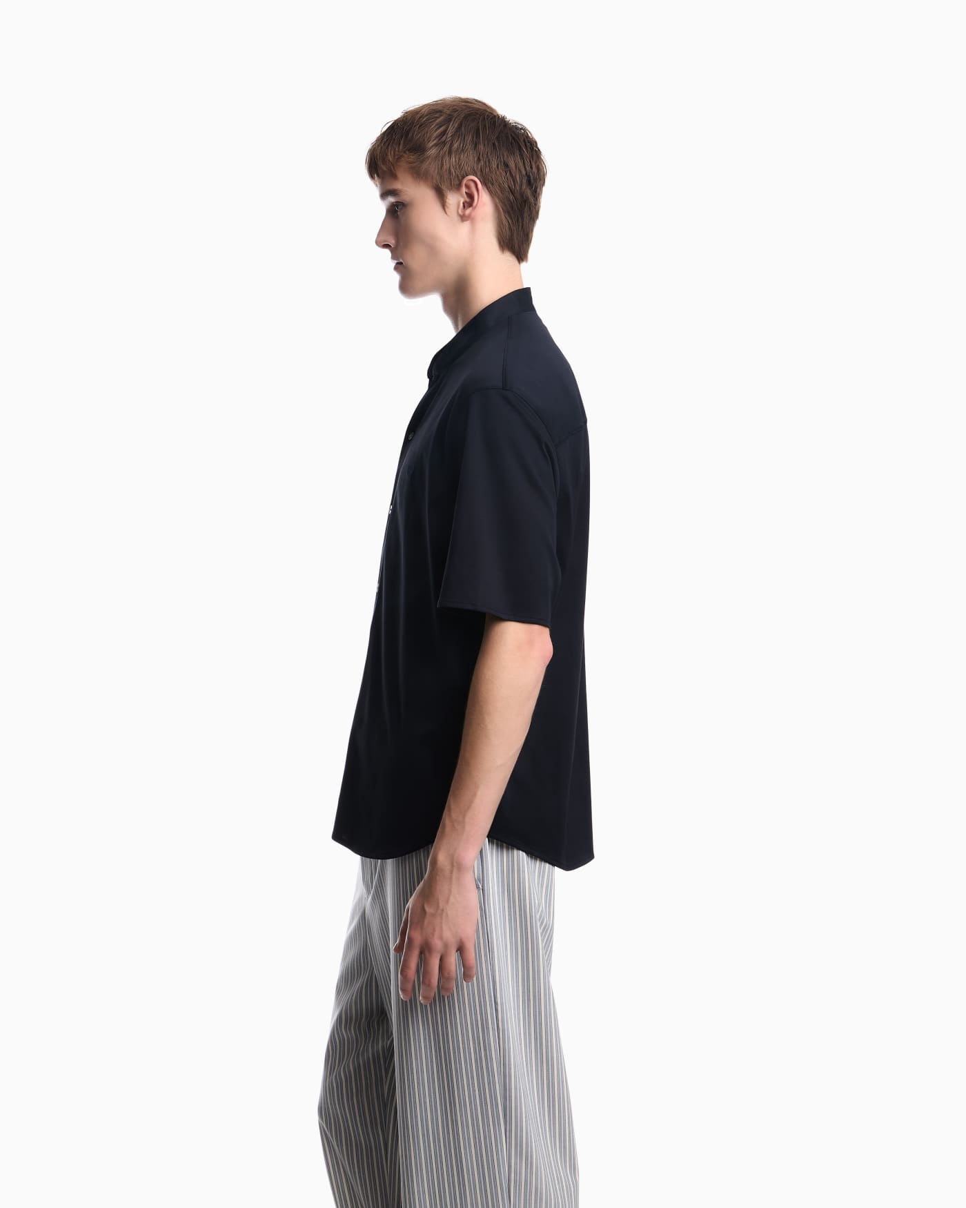 Shirt in cotton jersey with regular fit