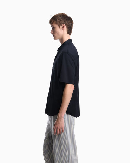 Shirt in cotton jersey with regular fit