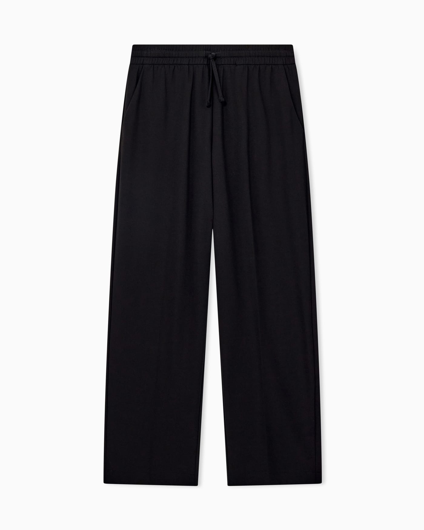 Trousers with regular fit in interlock jersey
