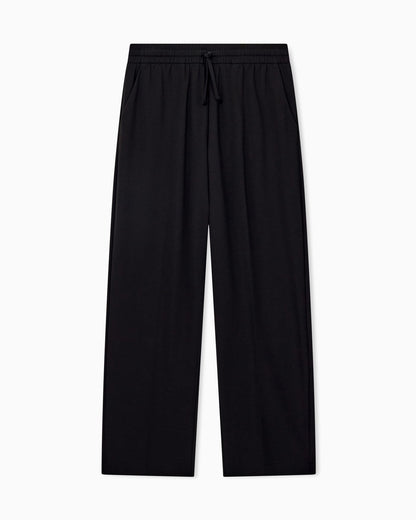 Trousers with regular fit in interlock jersey