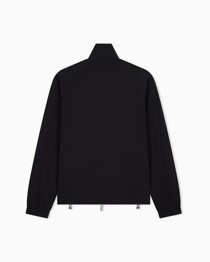 Full-zip sweatshirt in lyocell blend interlock jersey