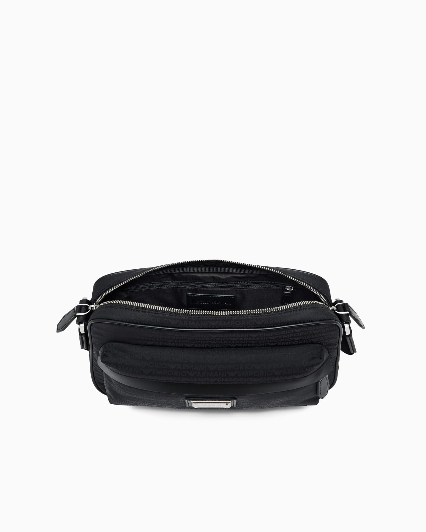 Crossbody messenger bag with zip and adjustable strap