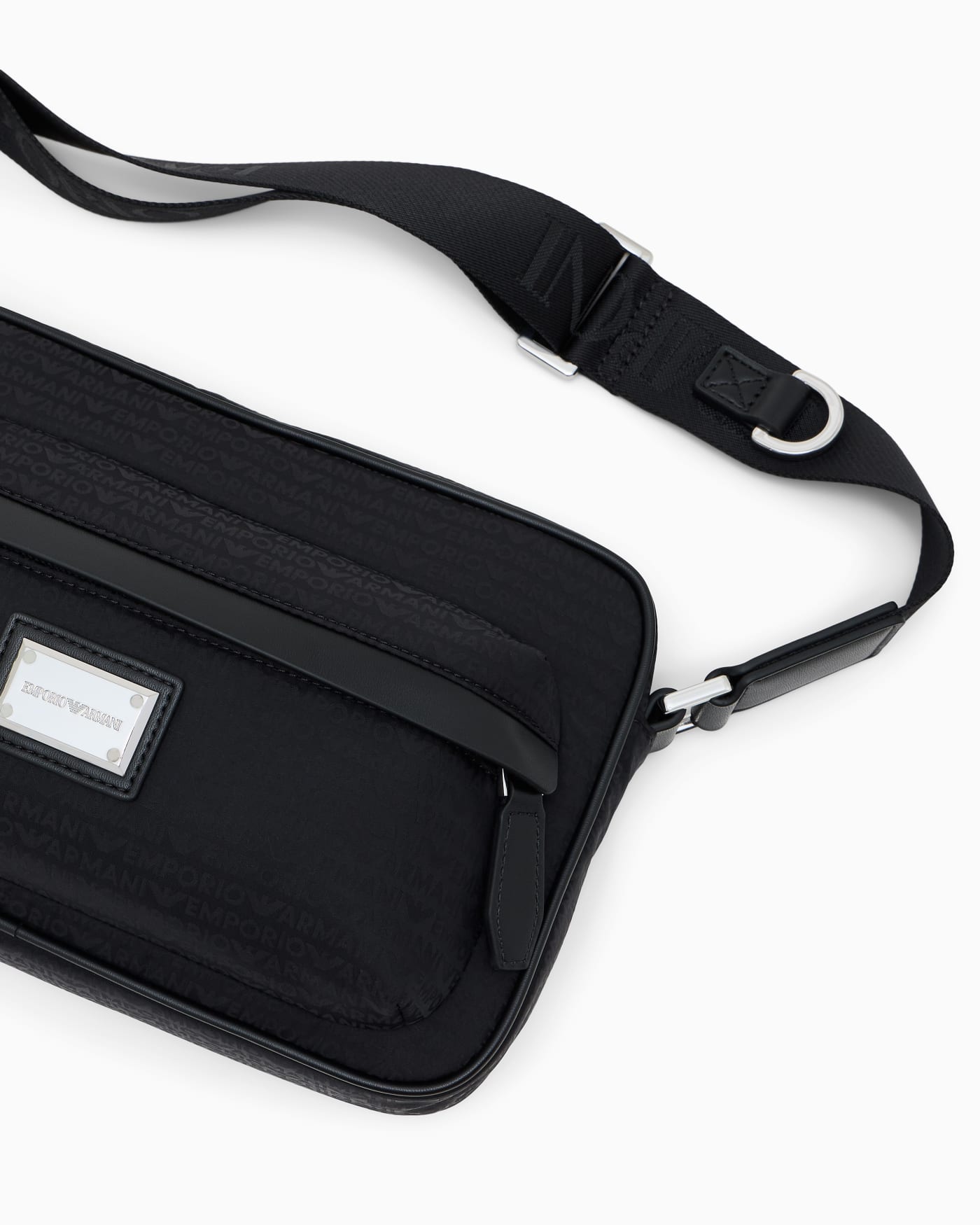 Crossbody messenger bag with zip and adjustable strap