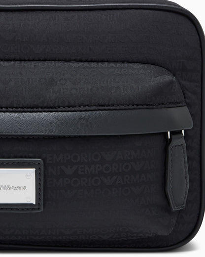 Crossbody messenger bag with zip and adjustable strap