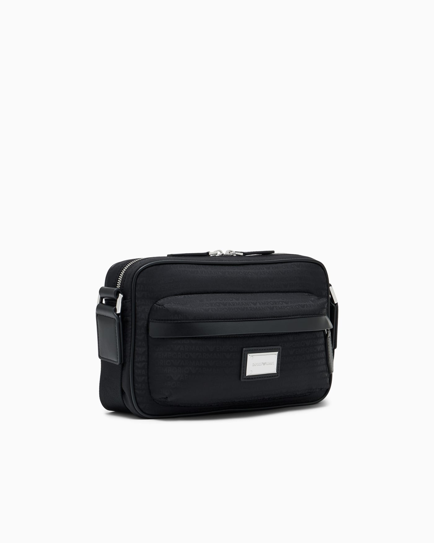 Crossbody messenger bag with zip and adjustable strap