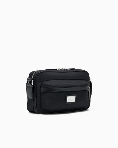 Crossbody messenger bag with zip and adjustable strap