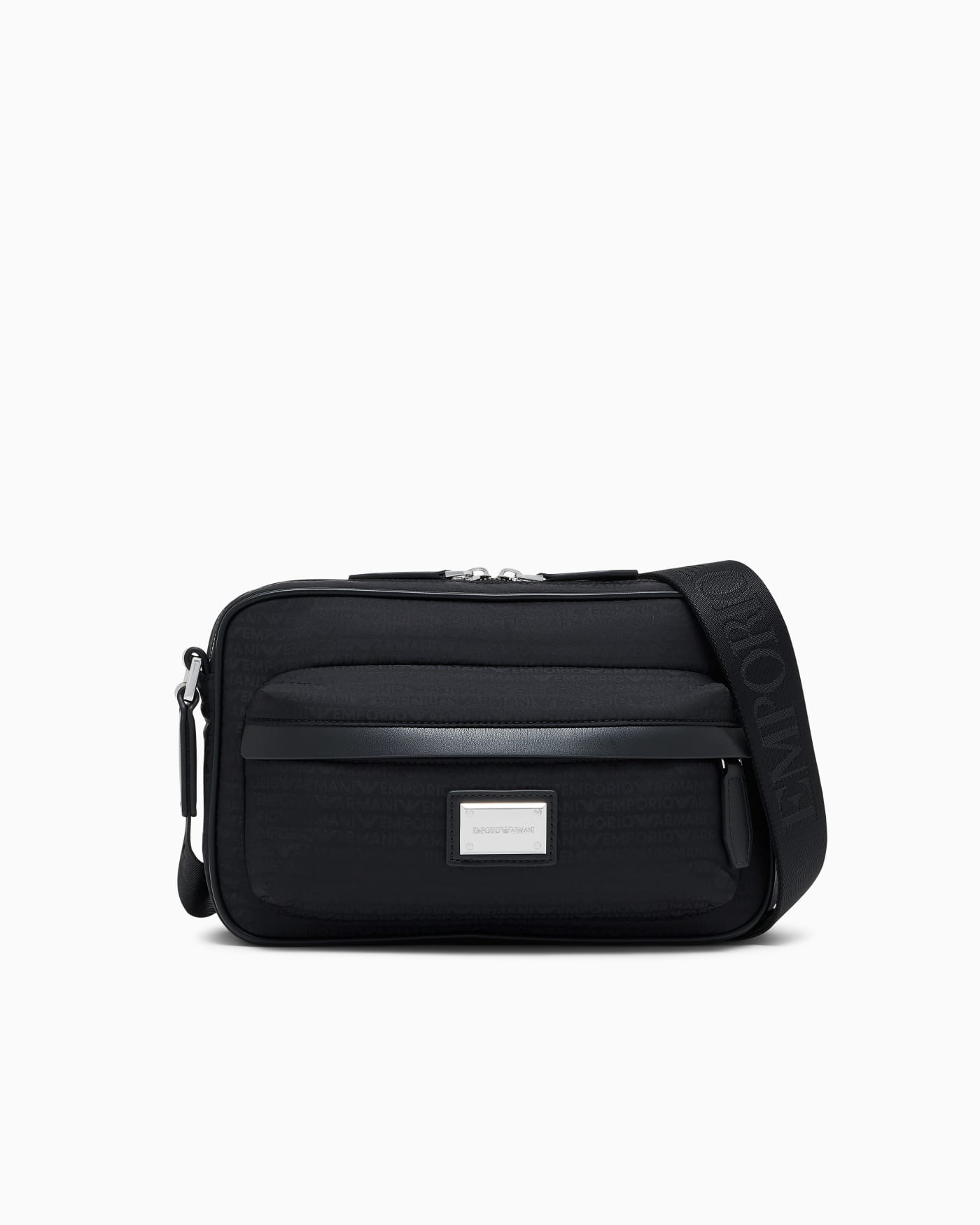 Crossbody messenger bag with zip and adjustable strap