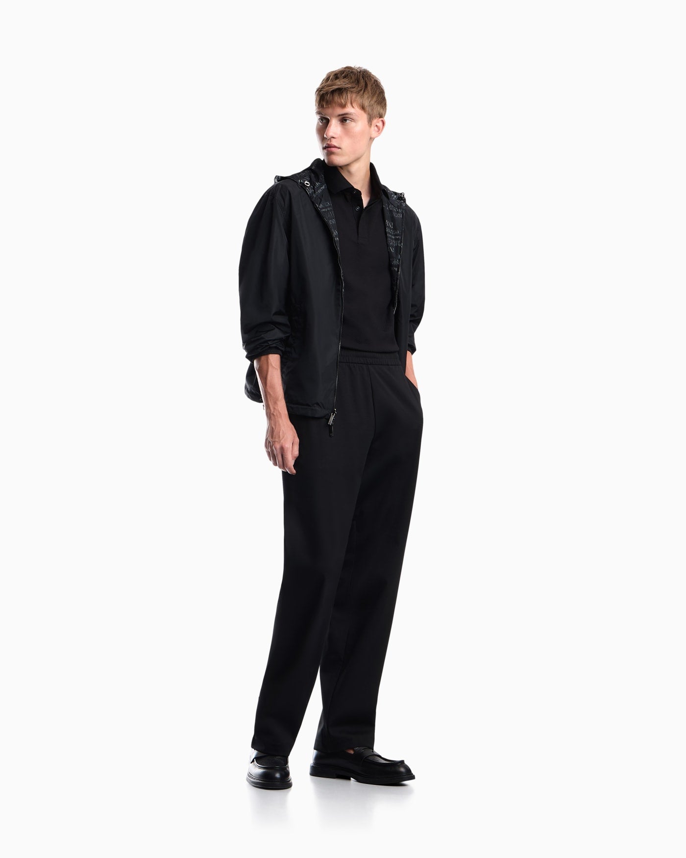 Jacquard jersey polo
