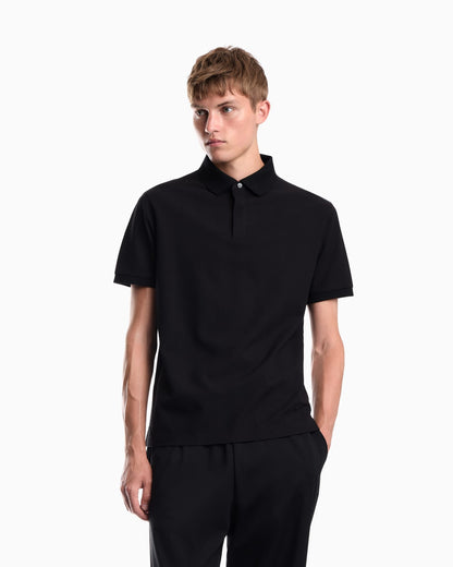 Jacquard jersey polo