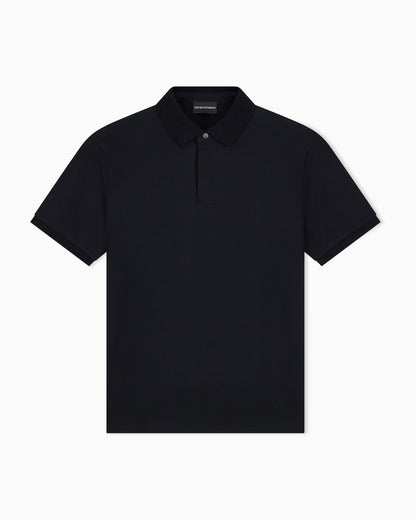 Jacquard jersey polo