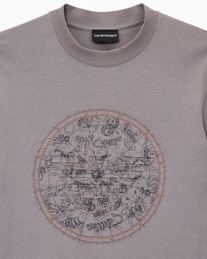 Heavy jersey T-shirt with print and eagle Hong Kong Capsule collection