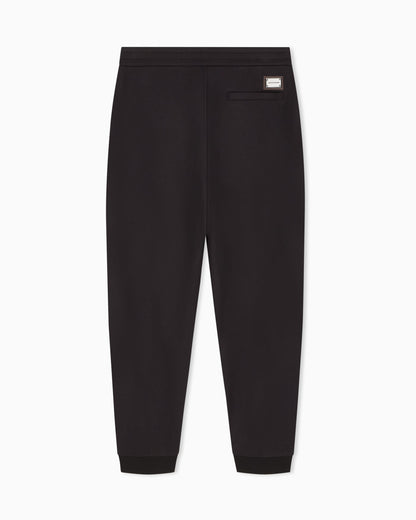 Modal fleece jogger trousers with ribbed cuffs