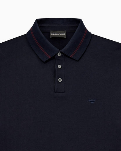 Piqué polo with embroidered logo