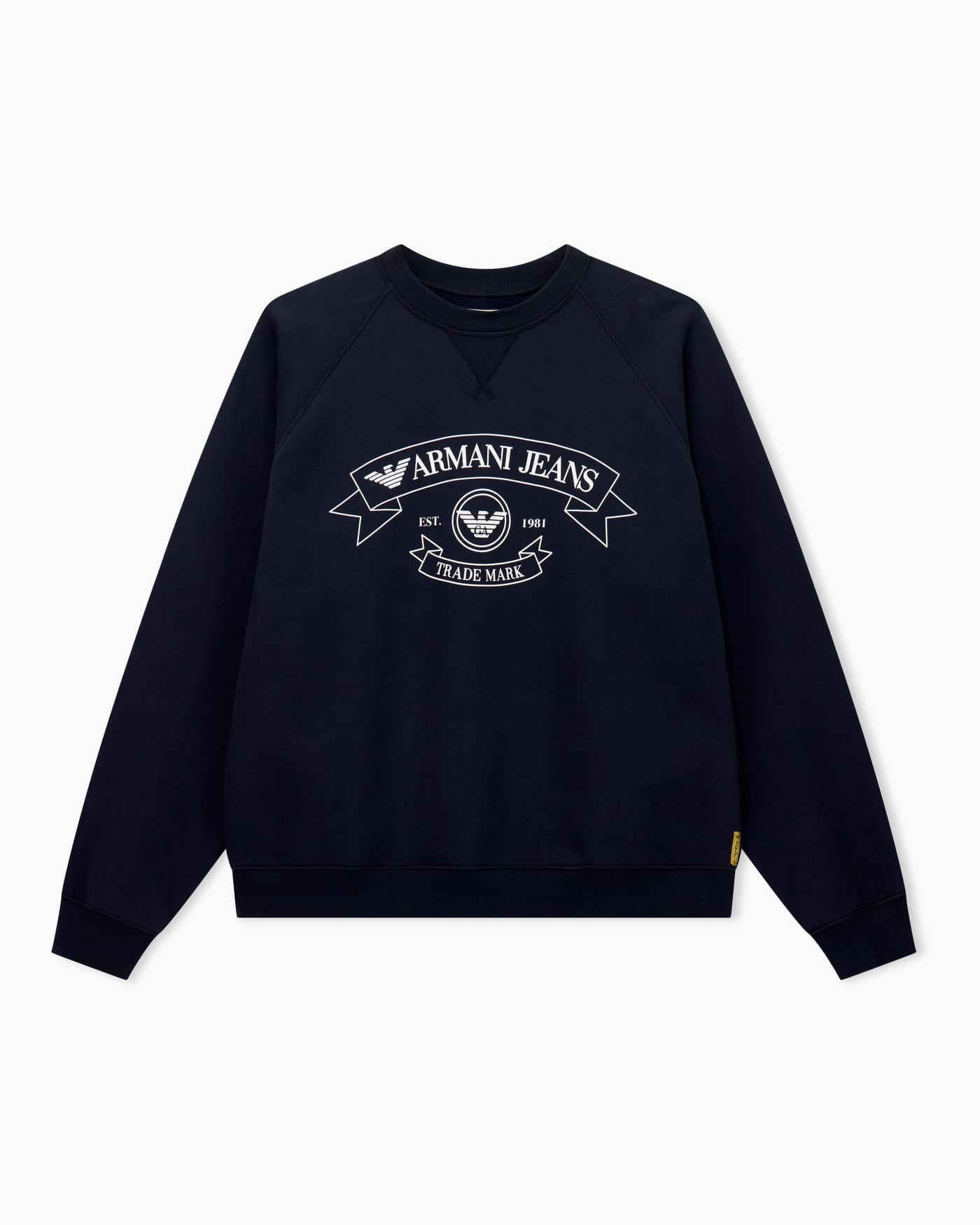 Armani jeans print jersey sweatshirt