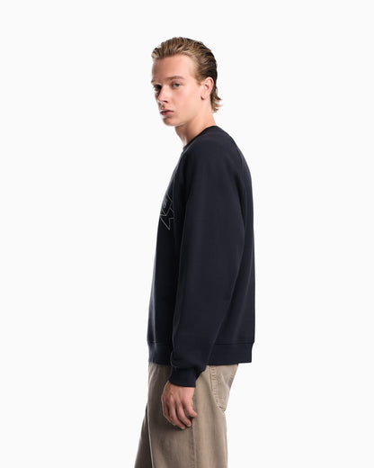 Armani jeans print jersey sweatshirt