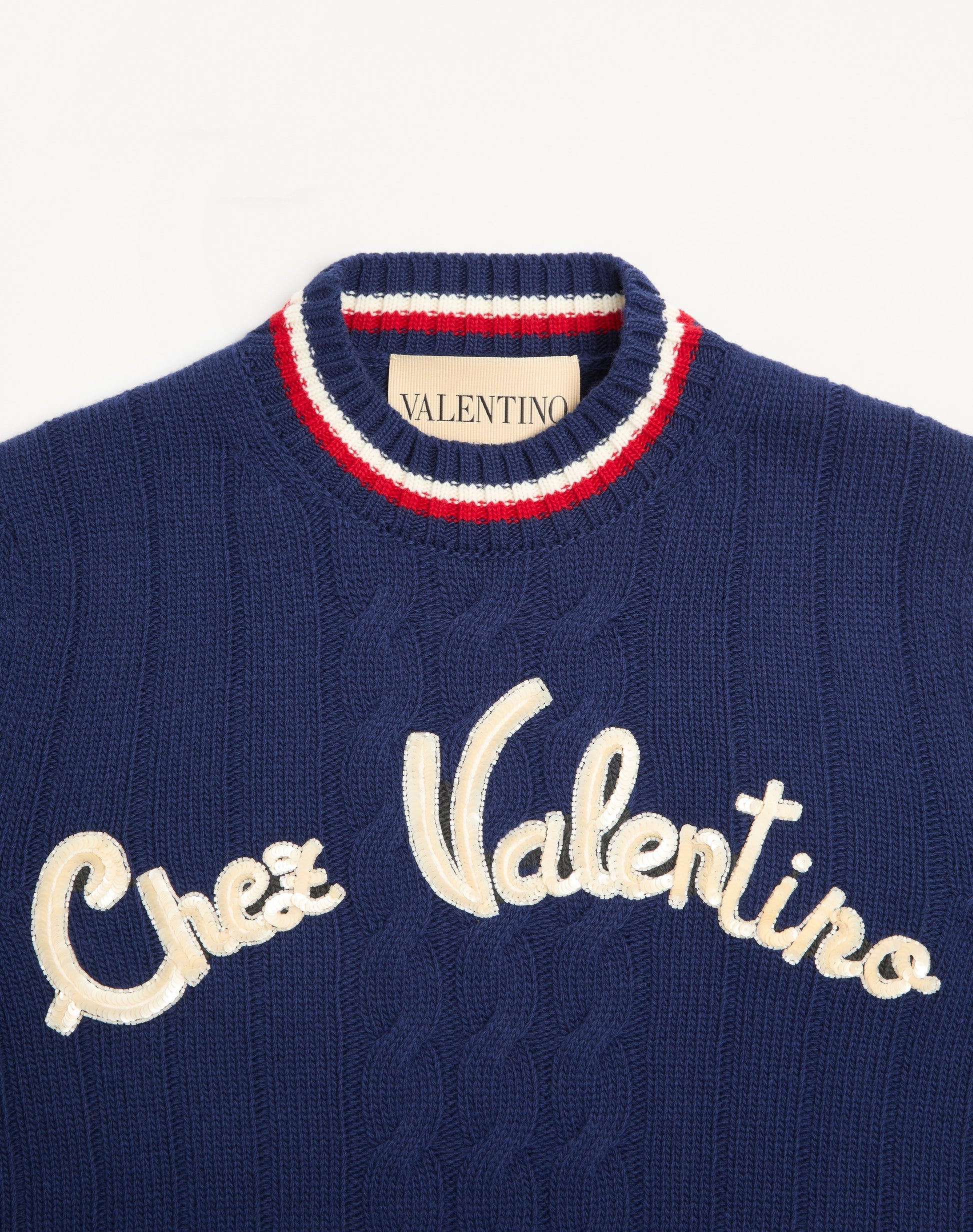 Embroidered Wool Jumper