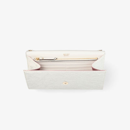 Emmie Ivory Jimmy Choo Lace Clutch Bag