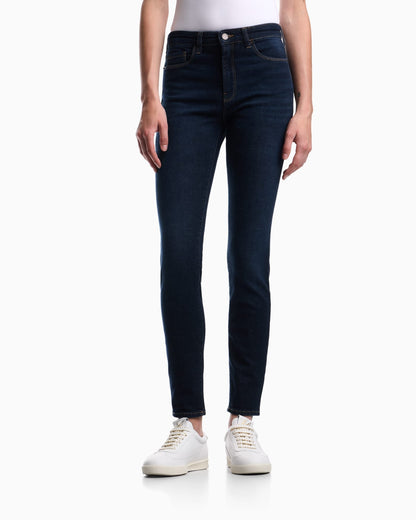 J20 worn-look, stretch-denim skinny jeans