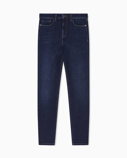 J20 worn-look, stretch-denim skinny jeans