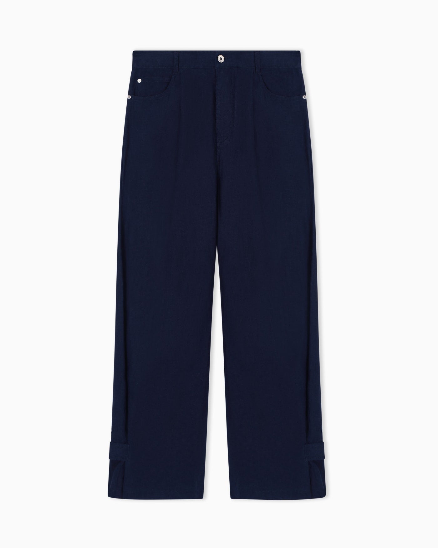 J4E relaxed-fit linen trousers