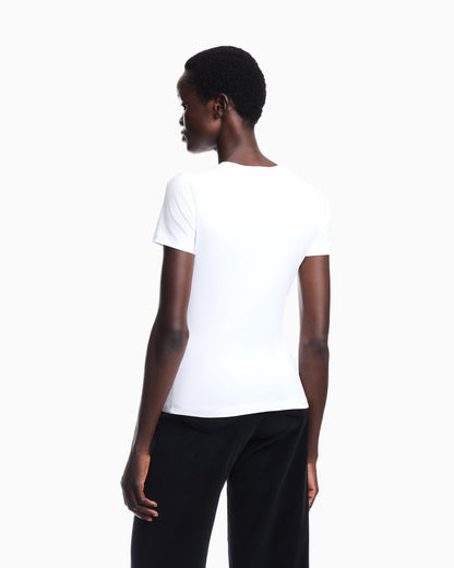 T-shirt regular fit in lightweight stretch cotton jersey