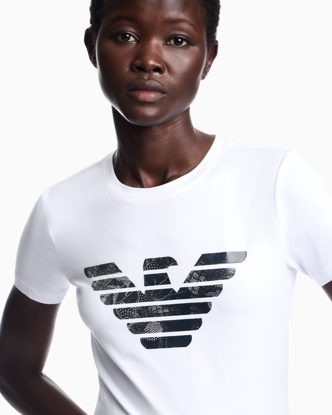 T-shirt regular fit in lightweight stretch cotton jersey