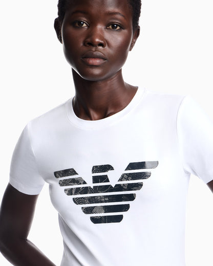 T-shirt regular fit in lightweight stretch cotton jersey
