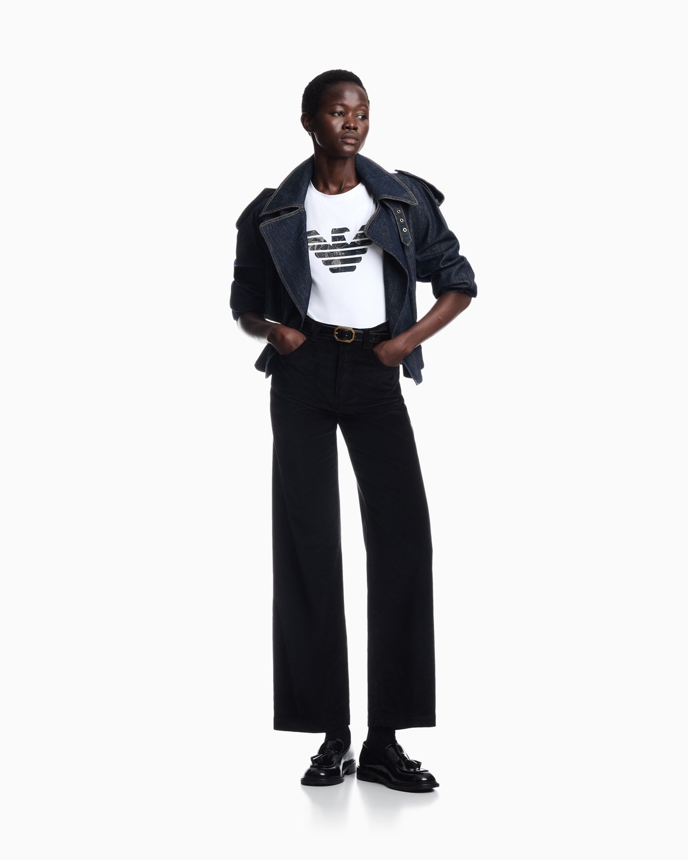 T-shirt regular fit in lightweight stretch cotton jersey