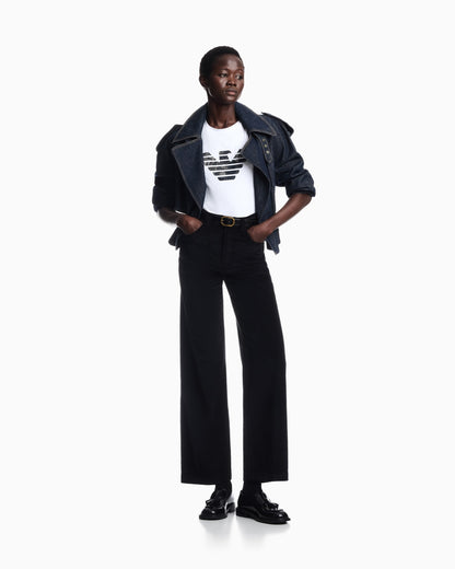 T-shirt regular fit in lightweight stretch cotton jersey