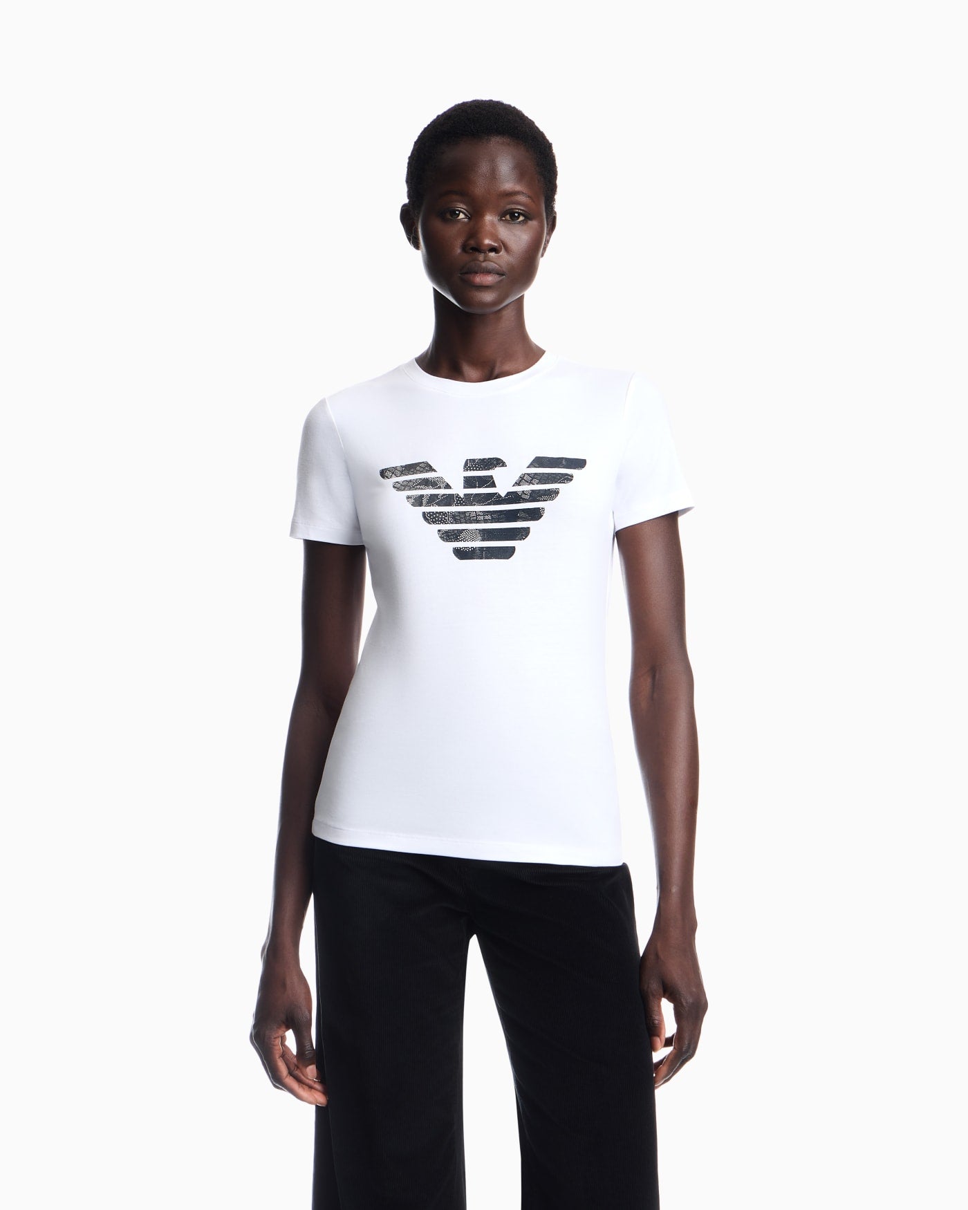T-shirt regular fit in lightweight stretch cotton jersey