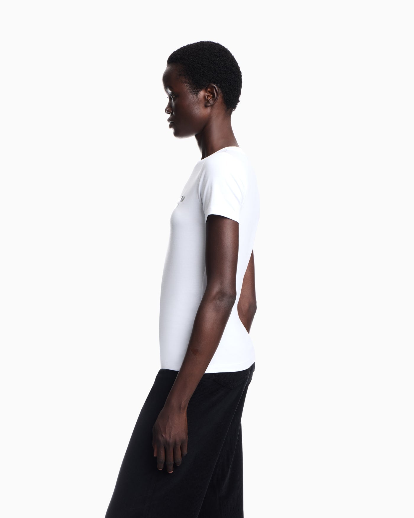 T-shirt regular fit in lightweight stretch cotton jersey